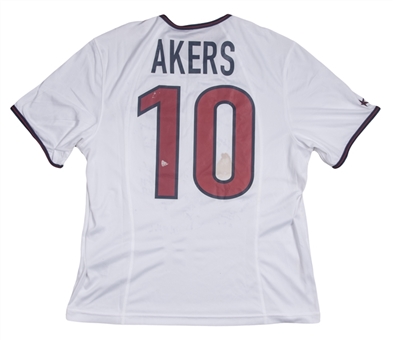 1999 Michelle Akers World Cup Finals Game Used & Team Signed Team USA Home Jersey (Akers LOA & Beckett)